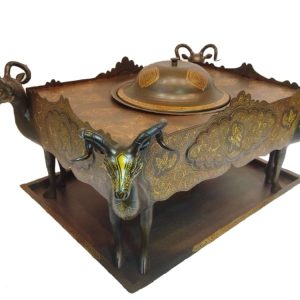 Silver Inlaid Steel Brazier - Code 1000103