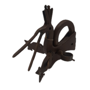 Steel Lock, Duck Design, Patinated - Code 1000175