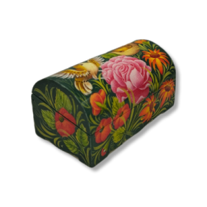 Camel bone jewelry box – Flower and Bird design – Code 1010019