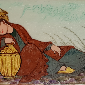 Miniature painting on bone fiber board – Code 1010097