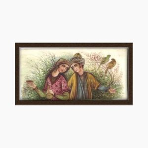 Miniature painting on bone fiber – Khosrow and Shirin design – Code 1010121
