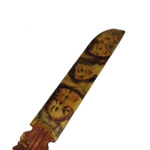 Miniature painting on camel bone letter opener – (faces) – Code 1010223