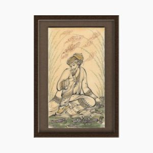Miniature painting on camel bone fiber – Dervish design – Code 1010228