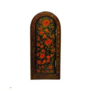 Papier-mâché mirror with door – Flower and Bird design – Code 1020034