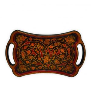 Small tray – Plane wood (chenar) – Painted – Code 1020037