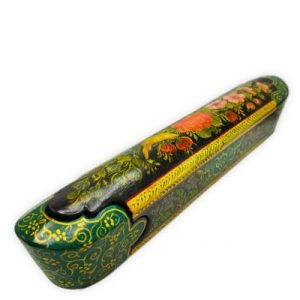 Papier-mâché pen case – Flower and Bird design – Code 1020042