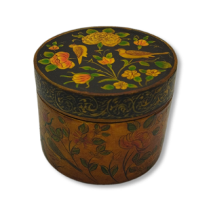 Papier-mâché jewelry box – Flower and Bird – Code 1020103
