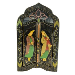 Papier-mâché Mirror with Safavid painting – Code 1020209