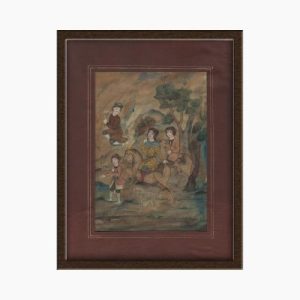 Miniature Painting on Paper _ Strolling in the King's Garden – Code 1030014