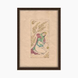 Miniature Painting on Paper – "Young Lady" – Code 1030029