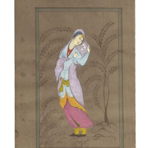 Miniature Painting on Paper – Safavid Lady – Code 1030061