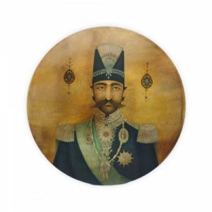 Miniature painting on canvas – Portrait of Naser al-Din Shah Qajar – Code 1030086