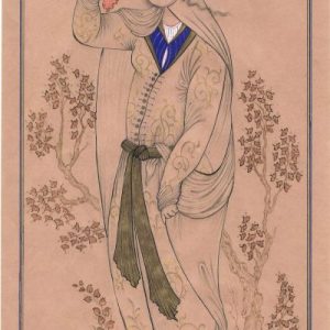 Miniature Painting on Paper, "Safavid Style" Design, Code 1030111