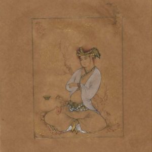 Miniature Painting on Paper, "Safavid" Design, Code 1030120