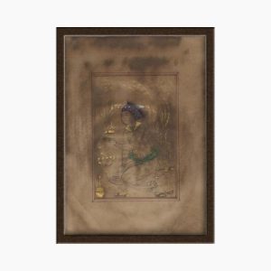 Miniature Painting on Paper, "Safavid Style" Design, Code 1030126