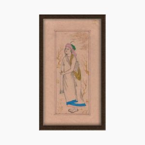 Miniature Painting on Paper, "Isfahan Style" Design, Code 1030129