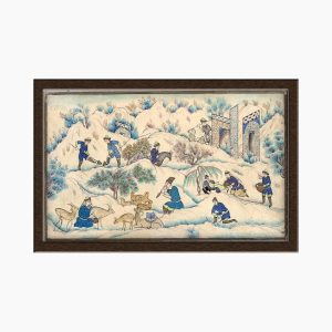 Miniature Painting on Bone Fiber, "Tabriz Style - Emami" Painting, Code 1030152