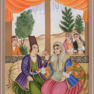 Miniature painting on paper – Marriage Proposal – Code 1030189