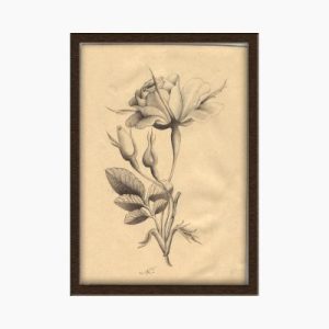 Miniature painting on paper – Gol (Flower) – Siyah Qalam – Code 1030191