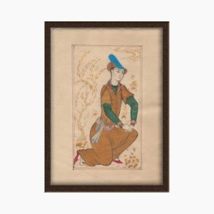 Miniature painting on paper – Young Servant, Reza Abbasi Design – Code 1030204