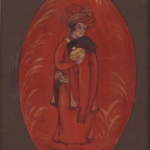 Miniature Painting on Leather – Style of Safavid – Code 1030215