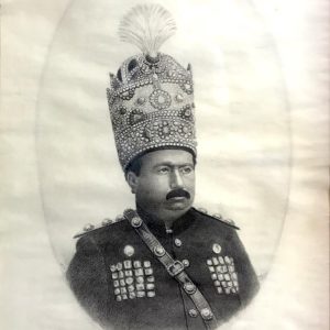 Pencil Drawing – Portrait of Mohammad Ali Shah Qajar – Code 1030234