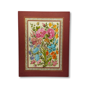 Miniature Painting on Cardboard – Flowers and Birds – Code 1030241