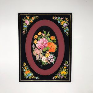 Miniature Painting on Cardboard – Flowers and Birds – Code 1030242