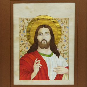 Miniature Painting on Paper, "Prophet Jesus" Design, Code 1030244