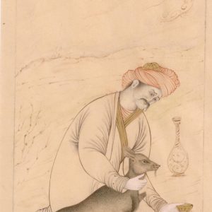 Miniature Painting on Paper, "Isfahan Style" Design, Code 1030255