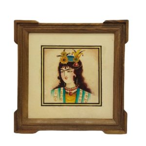 Miniature Painting on Leather – Qajar Style – Code 1030269