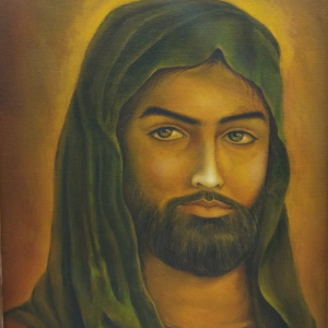 Miniature Painting on Canvas – Depiction of Imam Hussein – Code 1030270