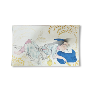Miniature Painting on Paper – “Drunk Prince, Tabriz Style” – Code 1030284