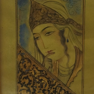 Miniature Painting on Paper – Safavid Style Portrait – Code 1030287