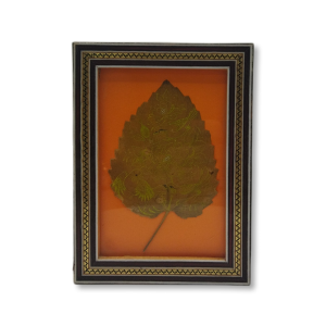 Miniature Painting on Leaf – "Flowers and Birds" – Code 1030288