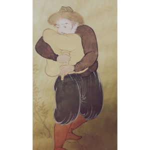 Miniature painting on paper - "Man and Ney Hamboon" - Code 1030307