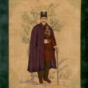 Miniature painting on paper - "Naser al-Din Shah" - Code 1030324