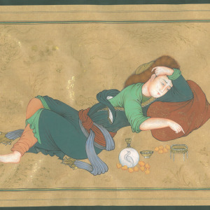 Miniature painting on paper - "Sorrowful Arif" - Code 1030326