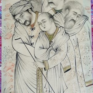 Miniature Painting on Paper – Gathering of Dervishes – Code 1030356