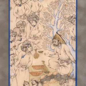 Miniature Painting on Paper – Orchard – Code 1030357